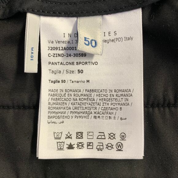 MONCLER Size 34 Black Twill Polyamide Blend Drawstring Casual Pants - Picture 8 of 12